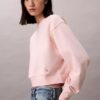 Sudadera corta holgada de felpa francesa Sudadera corta holgada de felpa francesa