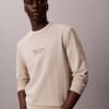 Sudadera de cuello redondo de felpa con gráfico del logotipo Sudadera de cuello redondo de felpa con gráfico del logotipo