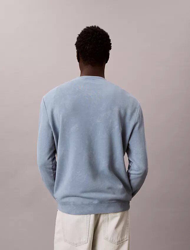 Sudadera de cuello redondo de felpa con gráfico del logotipo Sudadera de cuello redondo de felpa con gráfico del logotipo