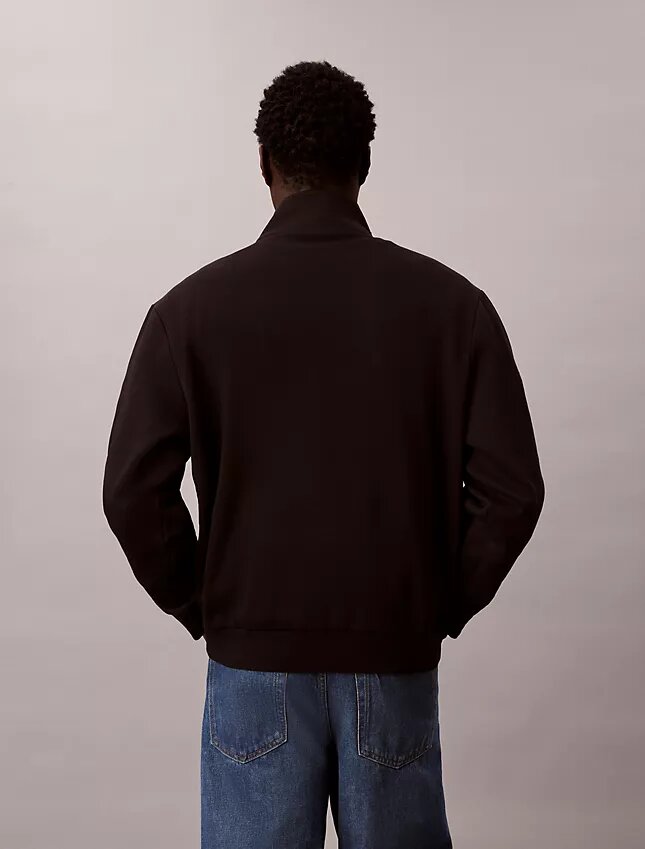Sudadera de felpa con cremallera de un cuarto y logotipo de archivo Sudadera de felpa con cremallera de un cuarto y logotipo de archivo