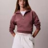 Sudadera de felpa con cremallera de un cuarto y Monogram Sudadera de felpa con cremallera de un cuarto y Monogram