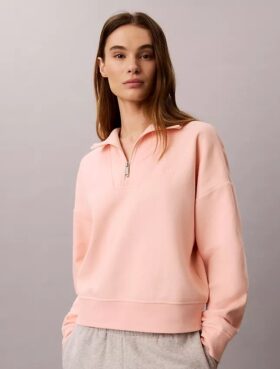 Sudadera de felpa con cremallera de un cuarto y Monogram