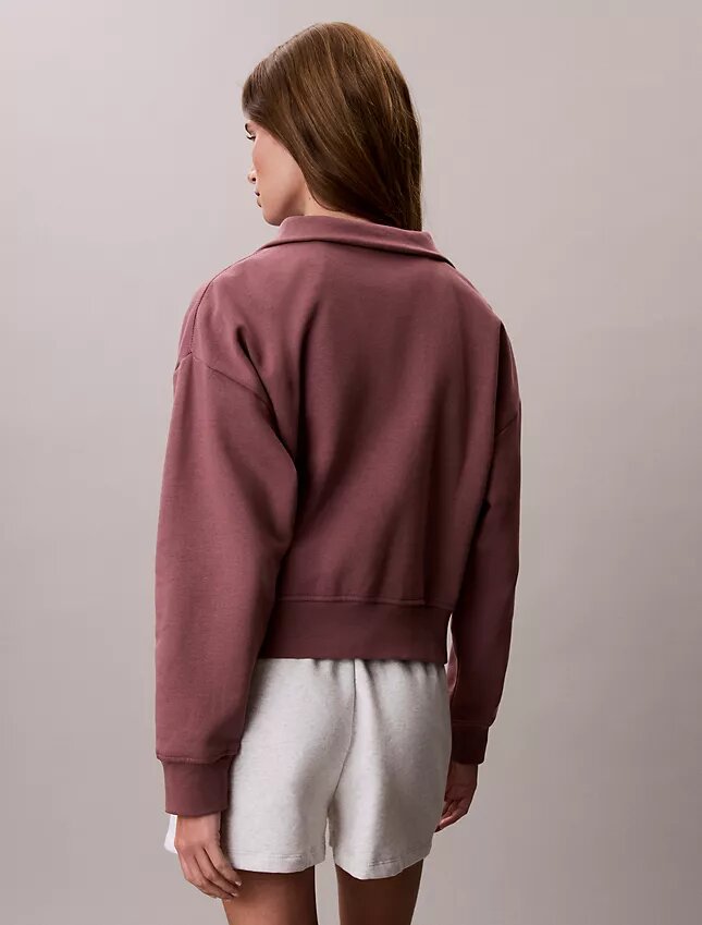 Sudadera de felpa con cremallera de un cuarto y Monogram Sudadera de felpa con cremallera de un cuarto y Monogram