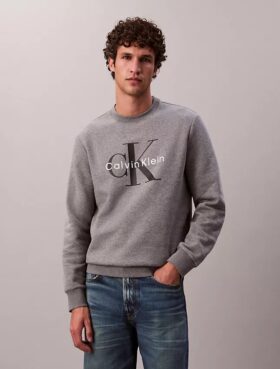Sudadera de felpa con cuello redondo Monólogo