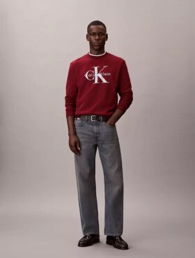 Sudadera de felpa con cuello redondo Monólogo