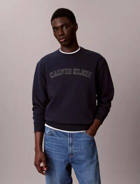 Sudadera de felpa con gráfico del logotipo Varsity