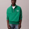 Sudadera de felpa premium con cremallera de un cuarto y corte holgado