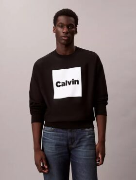 Sudadera holgada con gráfico de logotipo en forro polar