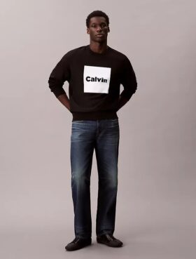 Sudadera holgada con gráfico de logotipo en forro polar