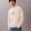 Sudadera holgada de felpa de primera calidad con logotipo Monogram