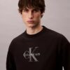 Sudadera holgada de felpa de primera calidad con logotipo Monogram