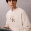 Sudadera holgada de felpa de primera calidad con logotipo Monogram