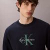 Sudadera holgada de felpa de primera calidad con logotipo Monogram