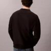 Sudadera holgada de felpa de primera calidad con logotipo Monogram