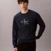 Sudadera holgada de felpa de primera calidad con logotipo Monogram