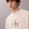 Sudadera holgada de felpa de primera calidad con logotipo Monogram