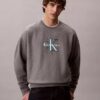 Sudadera holgada de felpa de primera calidad con Monólogo Sudadera holgada de felpa de primera calidad con Monólogo
