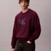 Sudadera holgada de felpa de primera calidad con Monólogo Sudadera holgada de felpa de primera calidad con Monólogo