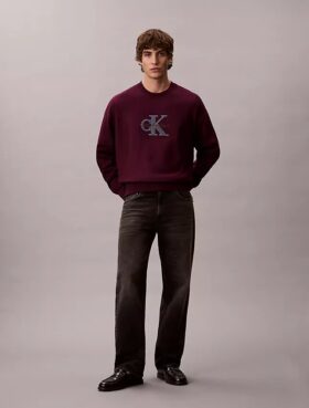 Sudadera holgada de felpa de primera calidad con Monólogo