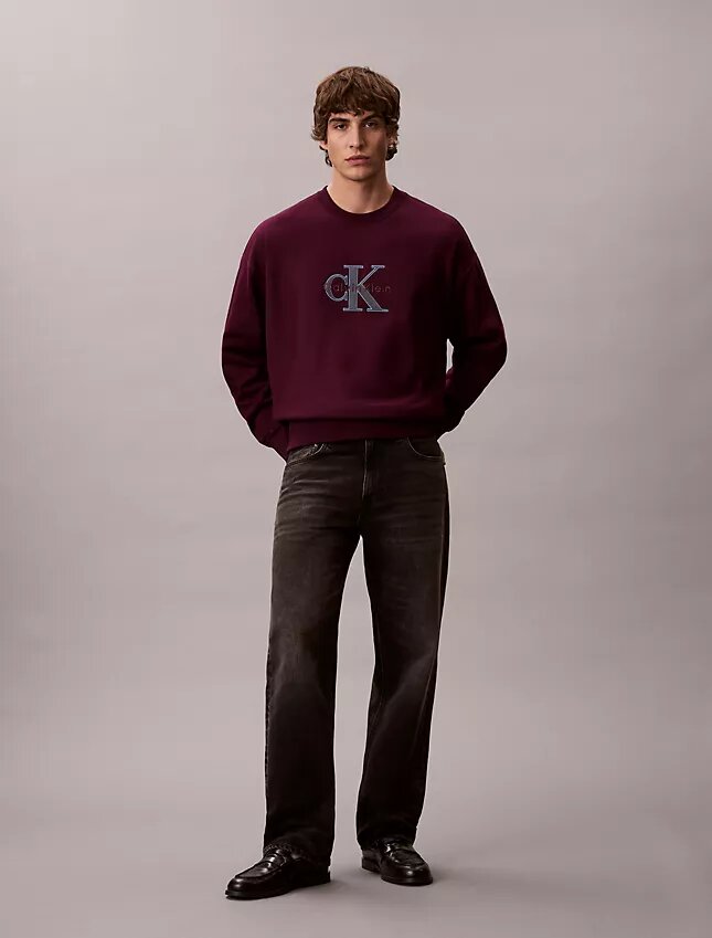 Sudadera holgada de felpa de primera calidad con Monólogo Sudadera holgada de felpa de primera calidad con Monólogo