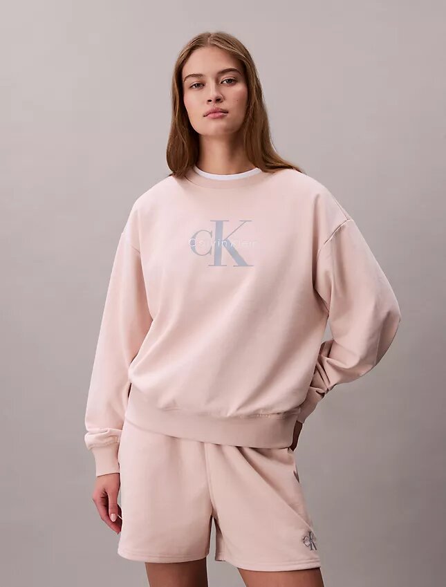 Sudadera holgada de felpa francesa Monólogo Sudadera holgada de felpa francesa Monólogo