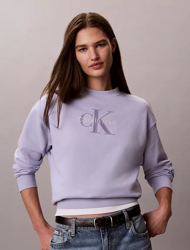 Sudadera holgada de felpa francesa Monologo Sudadera holgada de felpa francesa Monologo