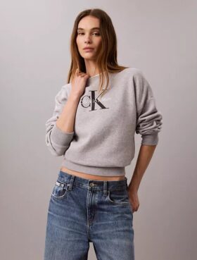Sudadera holgada de felpa Monologo