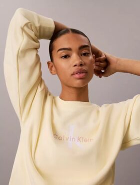 Sudadera holgada de felpa Monologo