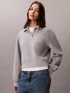 Sudadera polo CK One de corte holgado