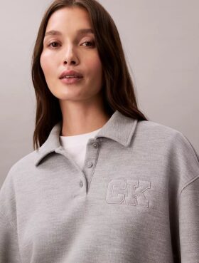 Sudadera polo CK One de corte holgado