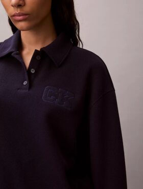 Sudadera polo CK One de corte holgado