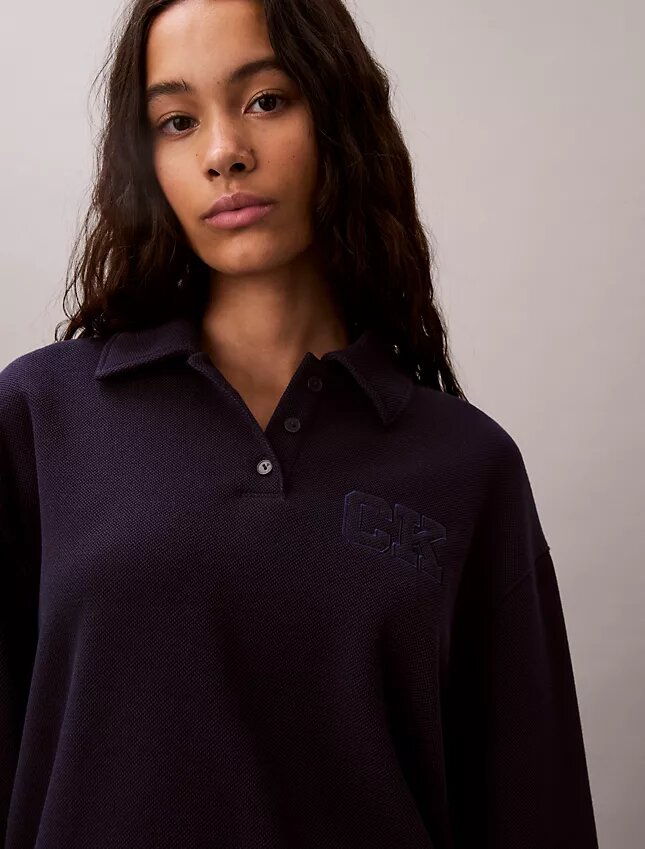 Sudadera polo CK One de corte holgado Sudadera polo CK One de corte holgado