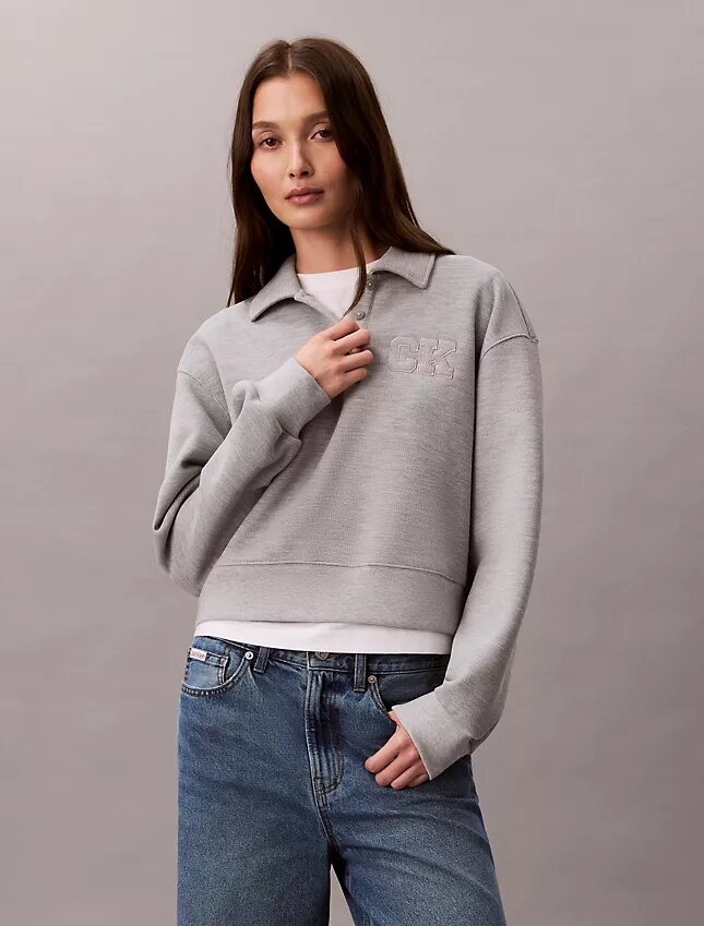 Sudadera polo CK One de corte holgado Sudadera polo CK One de corte holgado