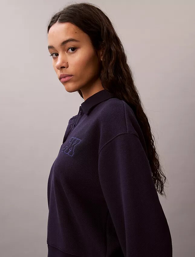 Sudadera polo CK One de corte holgado Sudadera polo CK One de corte holgado