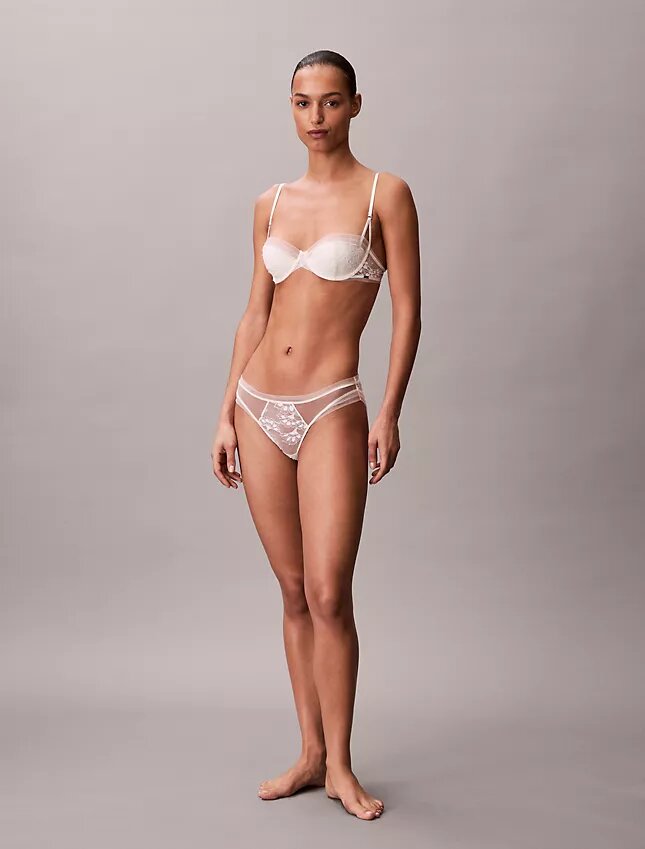Sujetador balconette ligeramente forrado de CK Black Bridal Sujetador balconette ligeramente forrado de CK Black Bridal