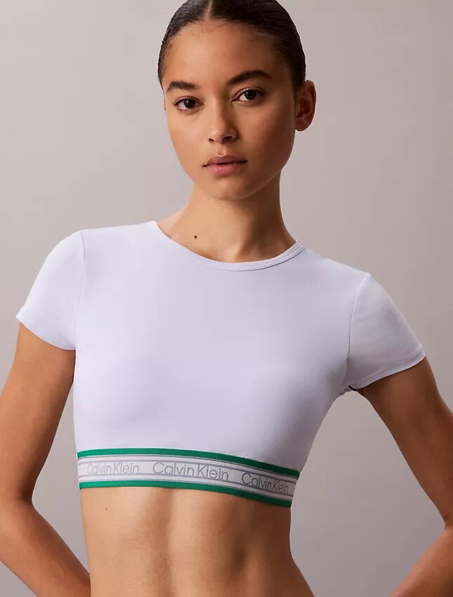 Sujetador Bralette de algodón y Modal a rayas con forro ligero Sujetador Bralette de algodón y Modal a rayas con forro ligero