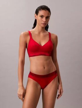 Sujetador Bralette Icon de algodón y Modal con efecto metalizado