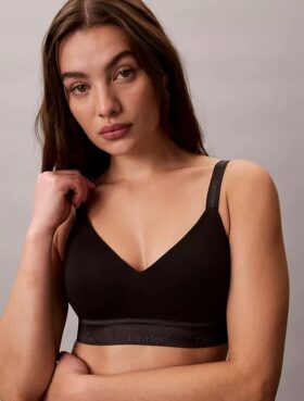 Sujetador Bralette Icon de algodón y Modal metalizado con forro ligero
