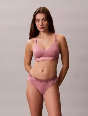 Sujetador Bralette Icon de algodón y Modal metalizado con forro ligero