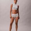 Sujetador Bralette sin tirantes con cuello alto, ligeramente forrado, de algodón y Modal