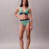 Sujetador Bralette triangular elástico de Microfiber con Monogram gráfico y forro ligero Sujetador Bralette triangular elástico de Microfiber con Monogram gráfico y forro ligero
