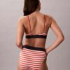 Sujetador Bralette triangular elástico de Microfiber con Monogram gráfico y forro ligero Sujetador Bralette triangular elástico de Microfiber con Monogram gráfico y forro ligero