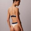 Sujetador Bralette triangular elástico de Microfiber con Monogram gráfico y forro ligero Sujetador Bralette triangular elástico de Microfiber con Monogram gráfico y forro ligero