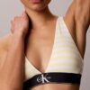 Sujetador Bralette triangular elástico de Microfiber con Monogram gráfico y forro ligero Sujetador Bralette triangular elástico de Microfiber con Monogram gráfico y forro ligero