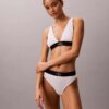 Sujetador Bralette triangular elástico de Microfiber con Monogram gráfico y forro ligero Sujetador Bralette triangular elástico de Microfiber con Monogram gráfico y forro ligero