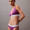 Sujetador de Bralette triangular ligeramente forrado de algodón Modal Icon