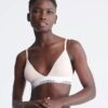 Sujetador de Bralette triangular ligeramente forrado de algodón Modal Icon