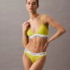Sujetador de Bralette triangular ligeramente forrado de algodón Modal Icon