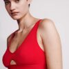 Sujetador de Bralette triangular ligeramente forrado de algodón Modal Icon