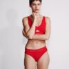 Sujetador de Bralette triangular ligeramente forrado de algodón Modal Icon